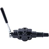 ZTUOAUMA 25GPM 3500PSI Log Splitter Hydraulic Control Valve G5 LVA-95NA7 | with Adjustable Detent Reverse Port Config for SpeeCo Huskee MTD Ariens Cub Cadet; Work Port 1/2" In/Out Port 3/4"