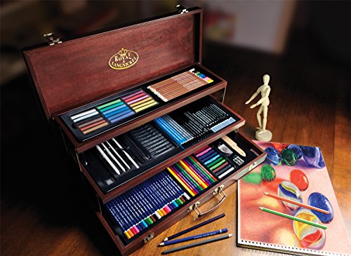 Royal & Langnickel Premier Sketching and Drawing Deluxe Art Set, 134-Piece