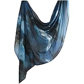 Faticinfa Women Hijab Watercolour Floral Printed Breathable Light Weight Soft Rayon Viscose Woven Muslim Shawl Hijab Scarf