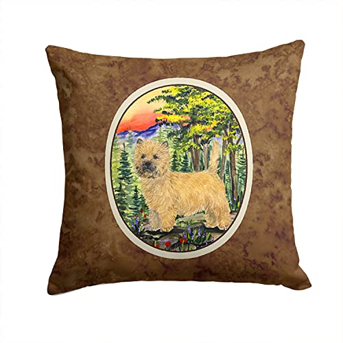 Caroline's Treasures SS8229PW1414 Cairn Terrier Fabric Decorative Pillow Machin…