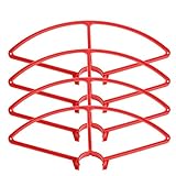 Kocome 4Pcs Light Weight Propeller Prop Guard Protector For Yuneec Q500 4K Typhoon Red