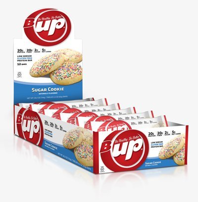 B-UP Protein/Nutritional Bar, Sugar Cookie, 2.2 Ounce -Each, 12 Count