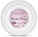 [40 Count -6 Inch Plates] Laura Stein Premium Heavy Weight Crystal Clear Disposable Plastic Dessert Size Plate, Great For Wedding, Event, Parties, Catering, Buffets, 1 Pack