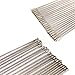 SySrion 20pcs Stainless Steel Wire Keychain Cable Key Ring for Outdoor Hiking
