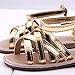 Voberry® Baby Infant Girls Summer Outdoor Prewalker Bronze Anti-Slip Sandals (6~12 Month, Gold)