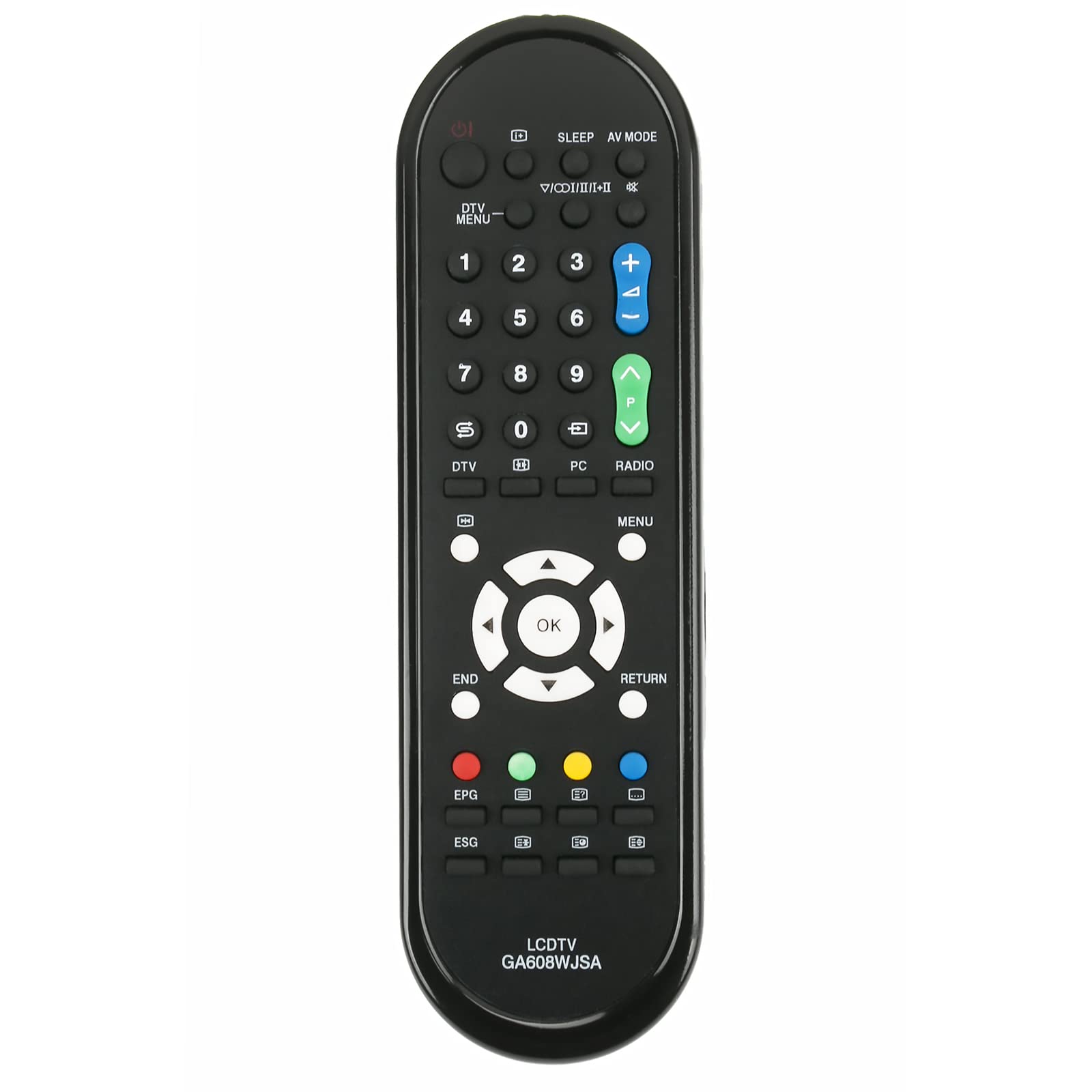 GA608WJSA Replacement Remote Control Fit for Sharp LCD COLOUR TV LC-32FH500E LC-32FH500S LC-32FB500E LC-32FB500S LC-32FH510E LC-32FH510S LC-32FB510E LC-32FB510S LC-32FS510E LC-32FS510S