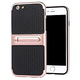 Nicexx iPhone 6/ 6S Case with Kickstand and Dual Layer Protection with Soft TPU & Hard PC Premium Luxury Shock Absorbing Shockproof Cover for iPhone 6/ 6S (Rose Gold)