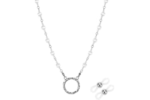 HONGEELY Glasses Holder Chain Loop Eyeglasses Necklace Ring for Women Reading Glasses Sunglasses Necklace for Men