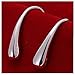 NYKKOLA Fashion Classic Jewellery 925 Solid Silver Teardrop Hoop Earrings