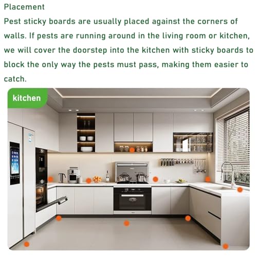 6 Pack Large Mouse Trap with Strong Stickiness, Rat Trap Sticky Pad Board for Household Indoor Home Kitchen Garden Sticky Traps，Easy to Set and Use, Glue Traps for mice