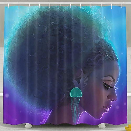 Shectan Shower Curtain Palm Leaves Home Textile European Style Bathroom Decoration Decor Peculiar Design Hand Drawing Effect Fabric Shower Curtains