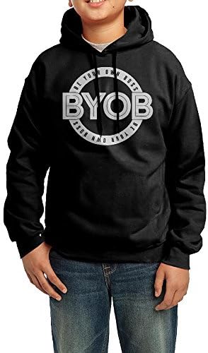 Boys Girls Byob Board Be Your Own Boss Fleece Hoodie Sweatshirt XL