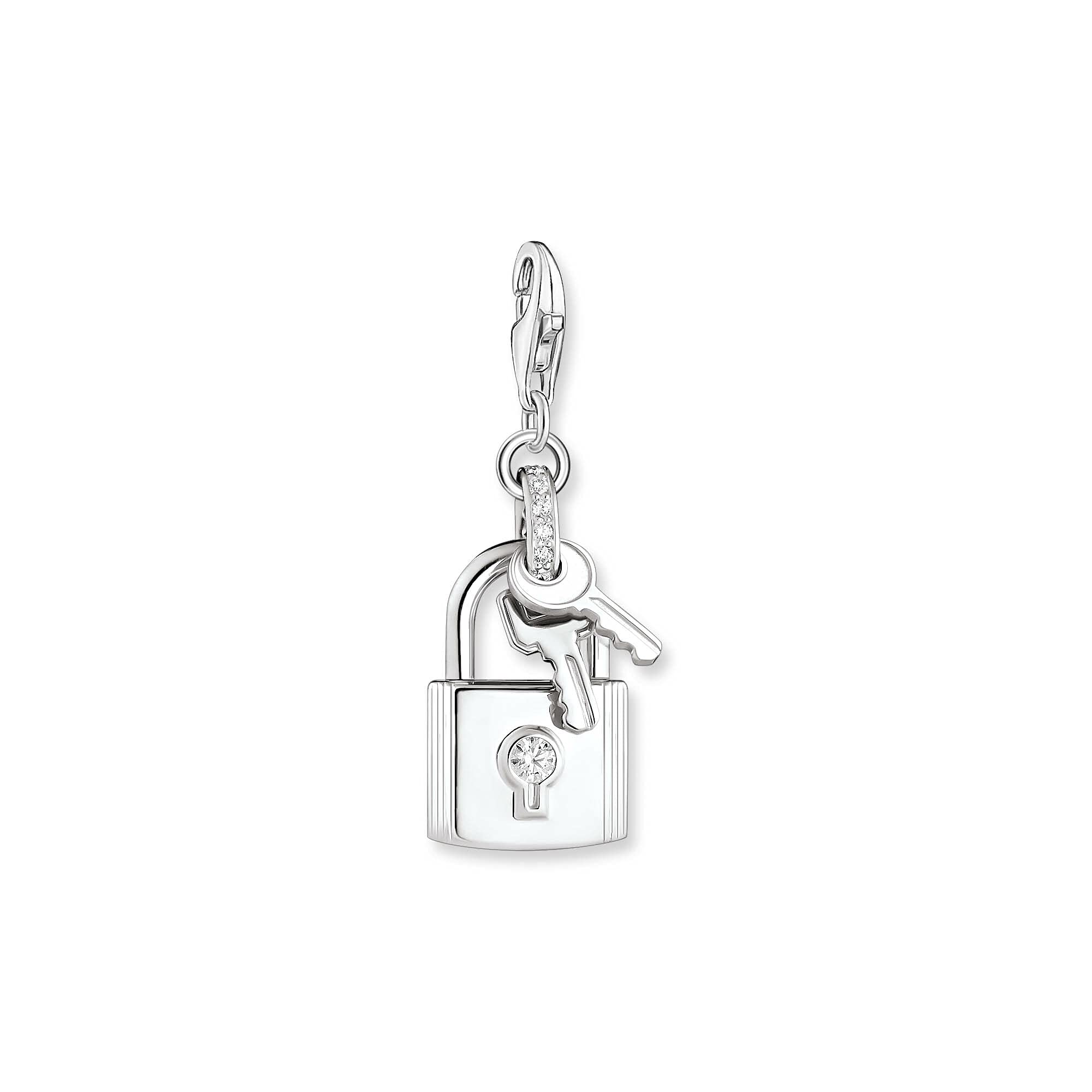 Thomas Sabo Charm pendant lock with key silver 925 Sterling Silver