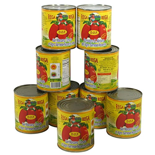 San Marzano DOP Authentic Whole Peeled Plum Tomatoes 28 oz cans (Pack