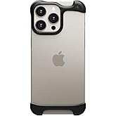 Arc Pulse Compatible with iPhone 16 Pro Phone Case (2024), Minimalist Protective Shock Absorption Aerospace Grade Aluminum Shells + Elastomer Inlays Easy Fit 6.3 inch (Aluminum Matte Black)
