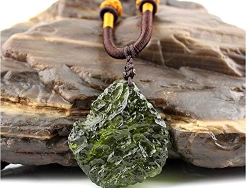 Dalas Natural Crystal moldavite with Shaped Pendant Radiation apotropaic6-9g/lot