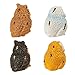 Juvale Owl Figurines - Pack of 8 Mini Owl Resin Figurines, Fairy Garden Accessories, Owl DecorOrnaments Perfect for Children, Indoor and Outdoor Decor, Multicolor, 1.37 x 1 x 1 Inches