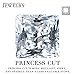 Billie Bijoux Sterling Silver Earrings Studs with Princess Cut Cubic Zirconia Diamond Rhinestone, Womens Fine Jewelry (3 Pairs (4mm, 5mm, 6mm))