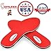 Flat Feet Insoles by Samurai Insoles- Plantar Fasciitis Orthotics, Pronation Relief Guaranteed! Simply Use Our Arch Support Shoe Insert in most Mens or Womens Shoes/Boots M7-7.5/W9-9.5