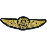 Naval Air Crew Wings PVC Patch &ndash; with Hook and Loop