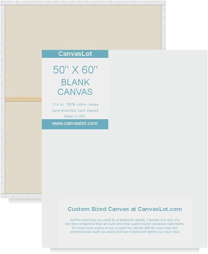 CanvasLot Xlarge 50 x 60 Pre Stretched Blank Canvas