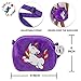 Printed Unicorn Dress Tutu 3pc Set Toy Purse & Hairband Girl Toys Unicorn Stuff Party Dresses & Unicorn Toys for Girls Purple
