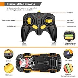 Desuccus Remote Control Car, Transform Robot RC
