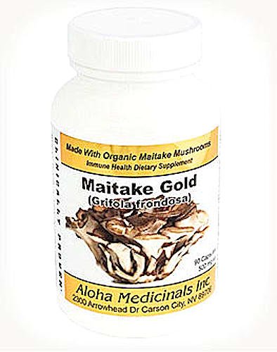 Certified Organic Maitake Gold by Aloha Medicinals - Full Spectrum Mycoproducts, 100% Pure, Certified Organic Mushroom Supplements - 90 Capsules Certified Organic Maitake Gold by Aloha Medicinals - Full Spectrum Mycoproducts, 100% Pure, Certified Organic Mushroom Supplements - 90 Capsules