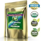 Transition Nutrition 16 oz Spirulina Powder (Inca) Raw Andes Mountains - Vegan and Gluten Free - Raw and Organic