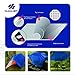 Hanjet Waterproof Tarps 15 x 20 5-mil Thick Rain Covers Drop Cloths Camping Tarp Blue…