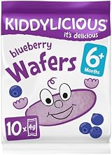Kiddylicious Blueberry Wafers Gluten Free Dairy Free 6+ Months 4x10 Packs view 4