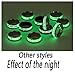 SUNSCSC Vintage Jesus Cross Band Rings for Men Women Luminous Stainless Steel Glow in The Dark