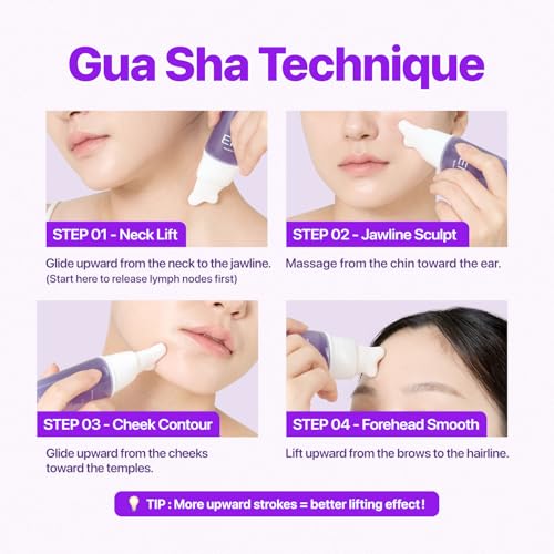 Eiom Botide Copper Peptide Sculpting Serum with Built-In Ceramic Gua Sha | 20 Peptides + 8-Type Hyaluronic Acid, Eye Area, Jawline & Neck Firming Care, Retinol-Free Korean Skin Care (2.02 fl oz)