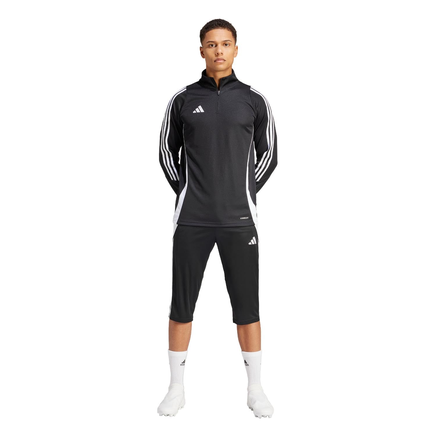 Adidas Men’s Tiro 24 3/4 Pants, Black/White, XXX-Large