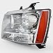 For 2007-2013 Avalanche Suburban Tahoe Chrome Headlights Front Lamps L+R Pair Left+Right/2008 2009 2010 2011 2012 2013