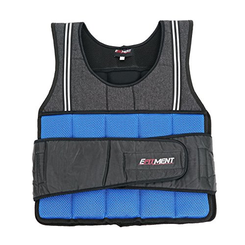 Adjustable Weighted Vest for Fitness (20 lb, Medium) by EFITMENT - A002 - Thumbnail 5