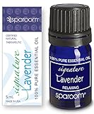 SpaRoom Lavender Premium Therapeutic Grade 100% Pure Essential Oil, Used For Relaxing And Sleep Aid, 5ml Bottle