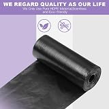URAQT Car Trash Bag 90 Pcs 6 Rolls PE Mini Trash Bags for Car Discreet Design view 3