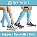 Knee High Compression Socks for Women & Men, 15-20 mmHg - Edema Pain Relief - Nurse, Travel, Pregnancy & Running - Lightweight Graduated Nursing Sock - Compression Stockings for Women, Blue M
