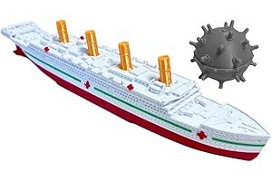 SANDS ORIGINAL PRODUCTS Britannic Bath Boat & Sea Mine Pool Toy, RMS Titanic Toys For Kids, Historically Accurate Titanic Toy, Titanic Ship, Titanic Cake Topper, Titanic Figurine, Titanic Boat, Titanic Replica