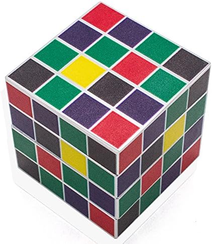 [Upgraded Version] Best Herb Grinder For Weed With Rubik's Cube Shap, Keef Catcher, 4 Piece, 2" Silver Aluminium