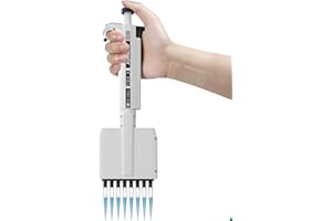 Multi-Channel Manual Adjustable Pipette, 8/12 Channels Pipette, 0.5ul-300ul Volume Range Multi-Channel Accurate Sampling,Manu