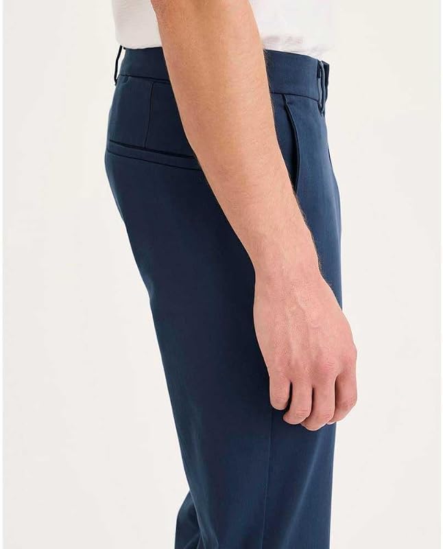 Herren GO Active Flex Chino Skinny Pants, Ocean Blue, 28W / 32L