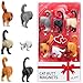 Cat Butt Refrigerator Magnets -Ready Gift Set of 6 for Cat and Pet Lovers - Home and Office Decoration
