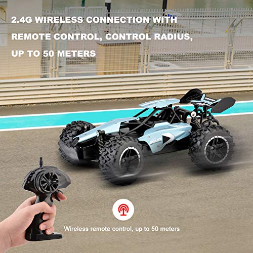 image for Rc Cars, KINGBOT 2.4 Ghz 1:18 Scale 2WD Remote Control Car Toys 14 Km/