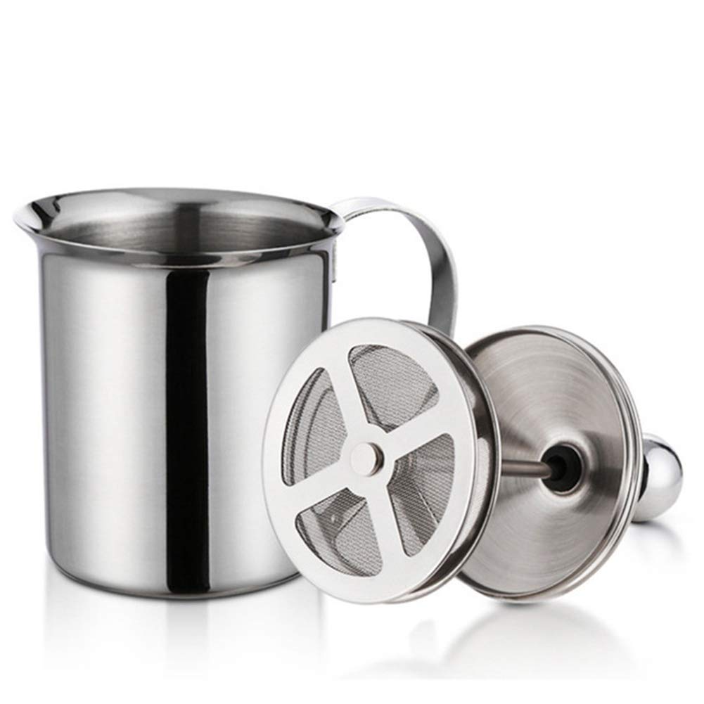 Photo 1 of 304 Stainless Steel Double-layer Manual Foamer for Milk Coffee, etc. (27 oz)