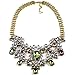 Girl Era Europe Vintage Costume Jewelry Multi-Crystal Bib Temperament Necklace
