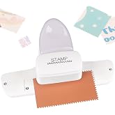 Stamp Puncher - Adjustable Postage Stamp Border Punch Stamp Shaped Paper Punch for Scrapbooking, DIY Greeting Cards, Journaling, and Paper Crafts (Mauve)