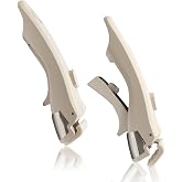 Luomorgo Removable Pot Handle, Beige, Detachable for Pots &amp; Pans, 2 Pcs | 7.5 Inch, Universal Cookware Handle, Quick-Release Clamp, Space-Saving &amp; Heat-Resistant