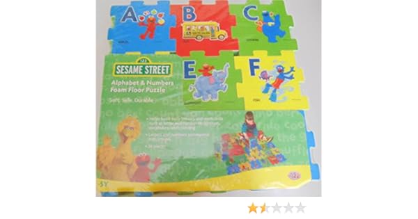 sesame street alphabet foam floor puzzle